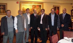 Aditya Tawatia, President OFBJP BC, OFBJP Head Sri Vijay Chauthaiwale with Mr. Vishnu Prakash, High Commissioner of India to Canada and others. Photo: Submitted