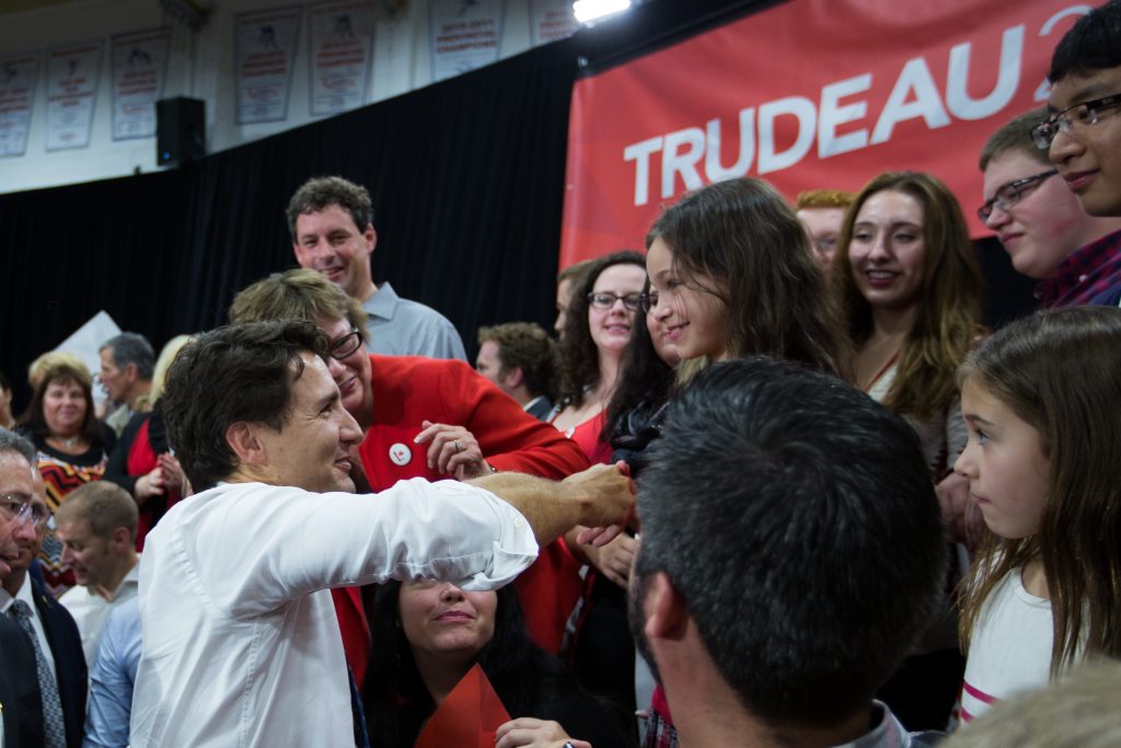 Justin trudeau at St. John's on September 2015.