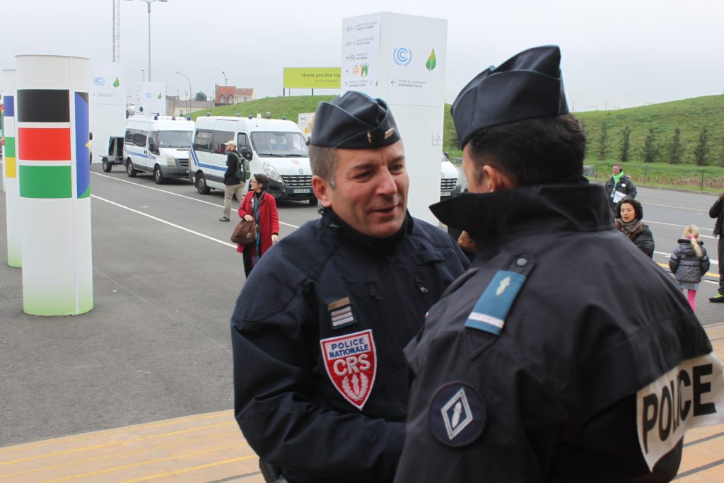 Police presence in the last couple of days of CoP21 has been sharply stepped up. Photo: IANS
