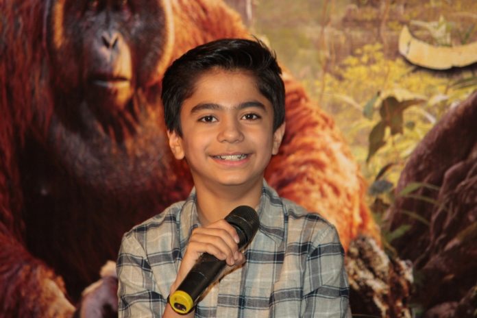Mumbai: Hollywood actor Neel Sethi during the press conference of film The Jungle Book in Mumbai, on March 28, 2016. (Photo: IANS)