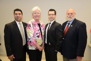 L-R President & CEO Dr. Harinder Dhanju, Dr. Marcia Boyd-Director, Dr. Coby Craig-Director, Dr. Charles Shuler-Director.