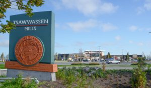 > Looking toward Tsawwassen Mills Entrance 3, as the massive mall undergoes last minute preparations for its October 5 opening. Photos: Ray Hudson