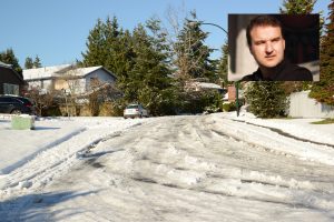 Don’t fall for a winter scene like this. It’s a hazardous environment which Dr. Fabio Feldman (inset) warns everyone, and the elderly in particular, to be both prepared for, and wary of.