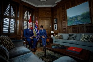 Premier John Horgan with Prime Minster Justin Trudeau Photo: John Horgan Twitter